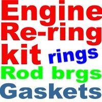 Rebuild Engine re ring kit Chevy 283 327 305 400 1957  1985 rings,rods 