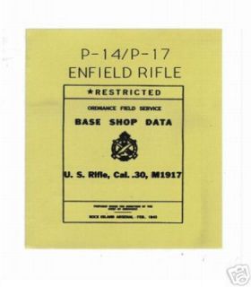 enfield p14 p17 model 1917 field service rifle manual time