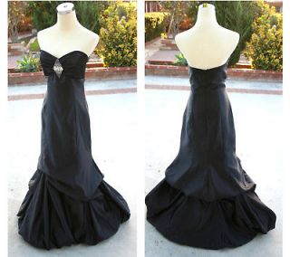 nwt jessica mcclintock $ 270 black prom gown 9