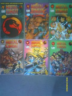 SIX ISSUE SERIES MORTAL KOMBAT BLOOD & THUNDER FROM THE GAME. IN V/G 