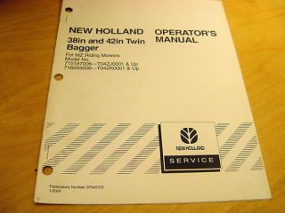 new holland 38 42 bagger operator s manual mz16 mz17