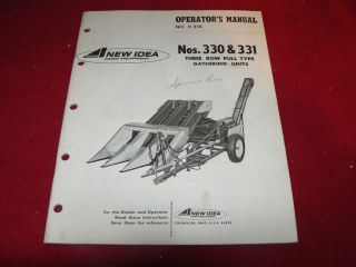 new idea 330 331 corn picker operator s manual time