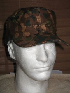 Newly listed CAP M44 FIELD WWII GERMAN ELITE WAFFEN REPRO. ​PEA CAMO 