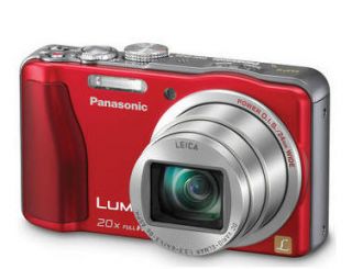 New Panasonic LUMIX DMC TZ30 DMC ZS20 RED Digital GPS Camera 14.1MP 