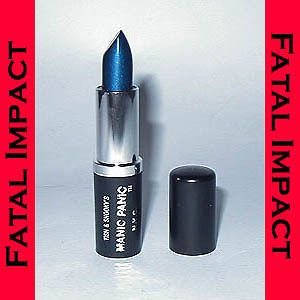 New Gothic Goth Industrial Manic Panic After MIDNIGHT BLUE Lipstick 