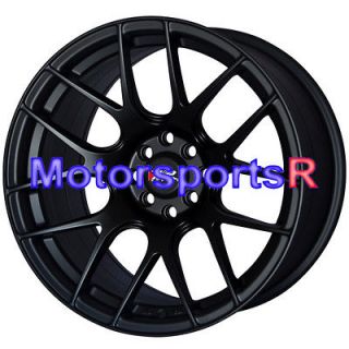 17 17x8.25 17x9.75 XXR 530 Flat Black Rims Staggered Concave Wheels 
