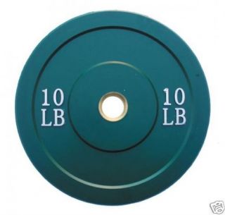 10 lb green olympic rubber bumper plate weight crossfit time