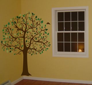 ft big tree brown green wall decal sticker mural