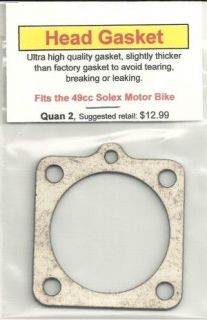 49cc solex motor bike engine replacement head gasket nip time