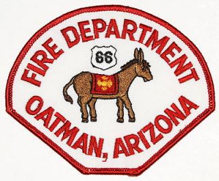 oatman fire department official patch donkey  34