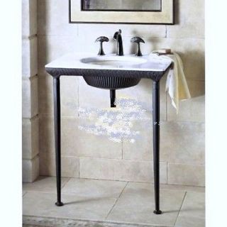 Newly listed KOHLER Lotus Pool Console Table Top Legs Iron Flute Sink 