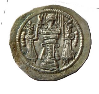 CA305. Sasanian Kingdom. Varhran IV (388   399 AD) AR Drachm 