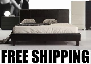 Newly listed ITALIAN DESIGN brand NEW BLACK PU LEATHER BED FRAME queen