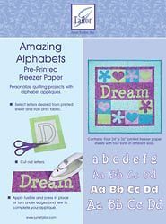 pre printed freezer paper quilting alphabet or flowers more options