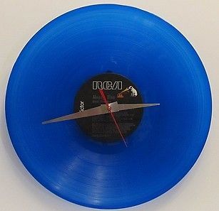 ELVIS PRESLEY*MOODY BLUE*BLUE VINYL LP CLOCK***GREA​T GIFT ITEM 