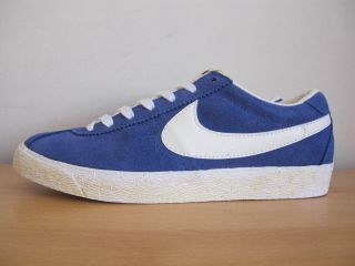 NEW MENS NIKE BRUIN LOW VARSITY BLUE WHITE VINTAGE TRAINERS 7   488315 