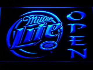 Newly listed 029 b Miller Lite Beer OPEN Bar Neon Light Sign