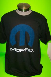 mopar distressed black logo tee shirts