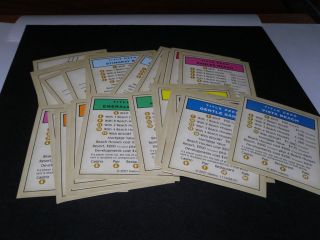tropical tycoon monopoly property replacement cards  3