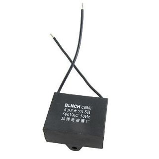 ceiling fan capacitor cbb61 6uf 500vac 2 wire 50hz from