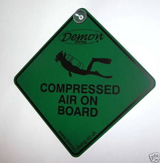 compressed air on board car sticker suction type new  5 54 
