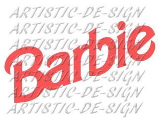 2x barbie car van camper decals stickers graphics time left