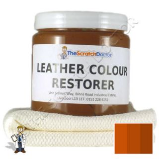 MEDIUM BROWN Leather Dye Colour Restorer for Faded and Worn Leather 
