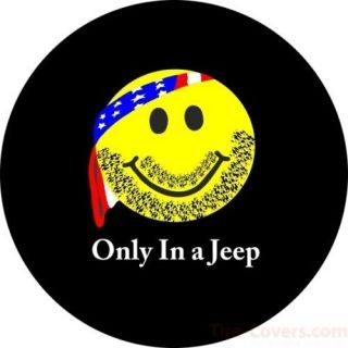 CustomGrafixTireCovers™→Just Jeeps Spare Tire Cover for Jeeps or 
