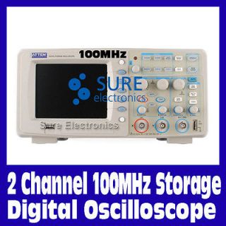 ATTEN 100MHz 2 channel Digital Storage BenchTop Oscilloscope ADS 