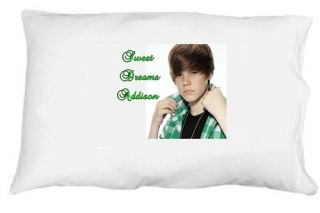 justin bieber personalized pillowcase  12 99 buy