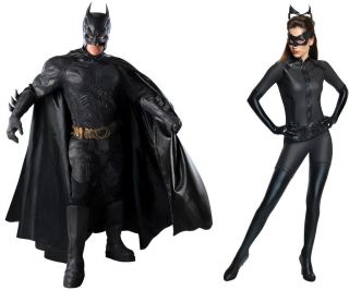 BATMAN and CATWOMAN COUPLES COSTUMES Grand Heritage Authentic Licensed 
