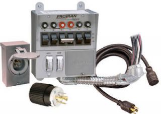 Reliance Pro/Tran 6 Circuit 30 Amp Generator Transfer Switch Kit