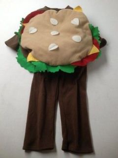 old navy plush hamburger cheeseburger costume 2t 3t time left