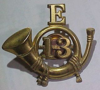 span am 13 inf regt e musician hat badge 1895