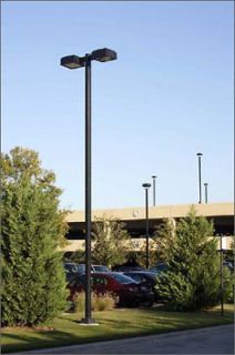 20 foot parking lot light pole 4 square steel poles  495 00 