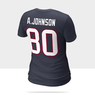   and Number NFL Texans   Andre Johnson Womens T Shirt 510411_460_C