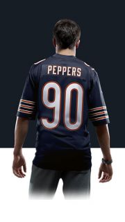   Julius Peppers Mens Football Home Limited Jersey 468916_461_B_BODY