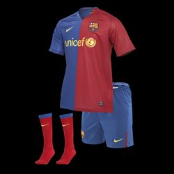  FC Barcelona Official Home Boys Soccer Kit