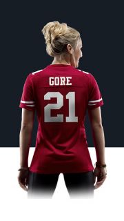    Frank Gore Womens Football Home Game Jersey 469915_689_B_BODY