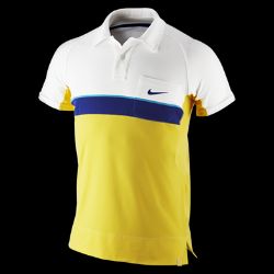  Nike Dri FIT Bold Stripe Mens Tennis Polo