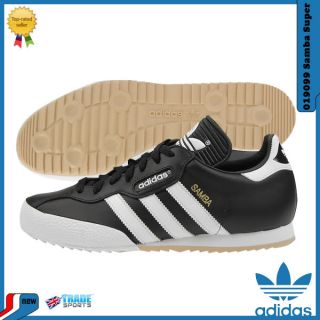 Adidas Originals Mens Samba Super Black White Trainers Shoes Size 6 7 
