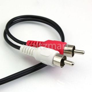Inched 3 5mm Stereo Jack Female to 2 RCA Male Y Splitter Audio 