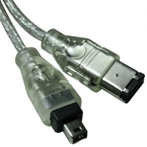 10ft 3m 6 to 4pin FireWire IEEE Notebook Slim PC Camcorder 1394 iLink 