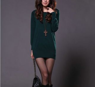 New Fashion 8 Colors High Quality Womens Long Sleeve Cotton Sweater 