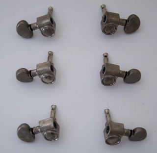 1980s Grover Gibson Tuners Tuning Keys Nickel Les Paul 3 and 3