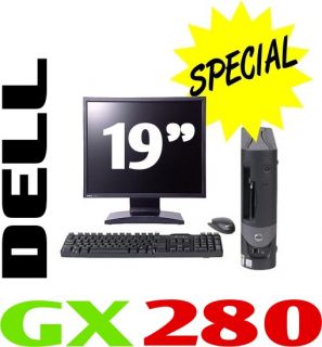   SFF PC Desktop Computer PC P4 2 8GHz 40GB 1GB with 19 LCD