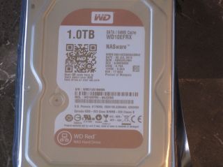 New Western Digital Red WD10EFRX 1TB Intellipower 64MB Cache Hard 