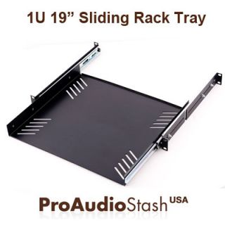 1U 19 Sliding Rack Tray Audio Computer Rackmount