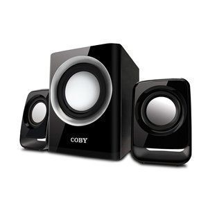 Coby 2 1 Channel Multi Media Stereo Computer Speakers Subwoofer  