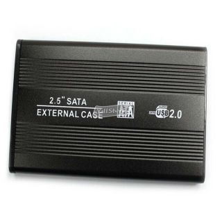 USB 2 0 Hard Disk Drive SATA Case Enclosure Case Black